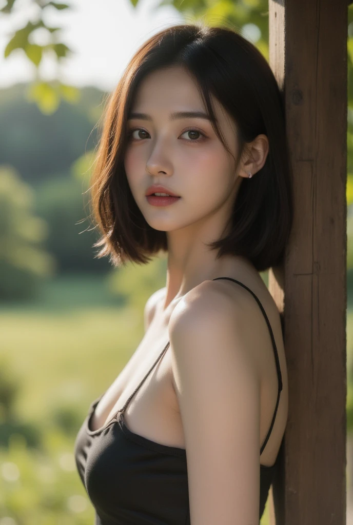 (((Exposing breasts 1.6))),(((Exposing breasts 1.6))),(((Exposing breasts 1.6))),masterpiece, Highest quality, 8k, Absurd, Beautiful medium long bob hair,Woman in her late 20s, That shy expression is cute, （Sensual Style）,(（Seven episodes were filmed.................1.4）), (Nude 1.5), No makeup, The near road and the far road, Written boundary depth, Surreal, High resolution, photograph, Sharp focus, Face lamp, Dynamic Lighting, highest detailed, ,Extreme detaileds、Super detaileded、detailed、Real Skin、elegant features、Positive and optimistic、（The background is a colorful flower field)