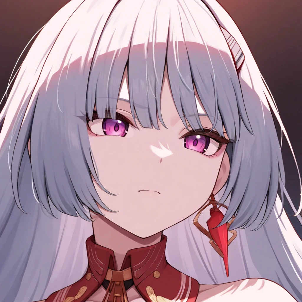 masterpiece, best quality, 1girl, 1girl, grey hair, hair ribbon, long hair, red eyes, by 3000krw, 3000krw, <lora:sp3000krwStyleNAI_127560:1.2>