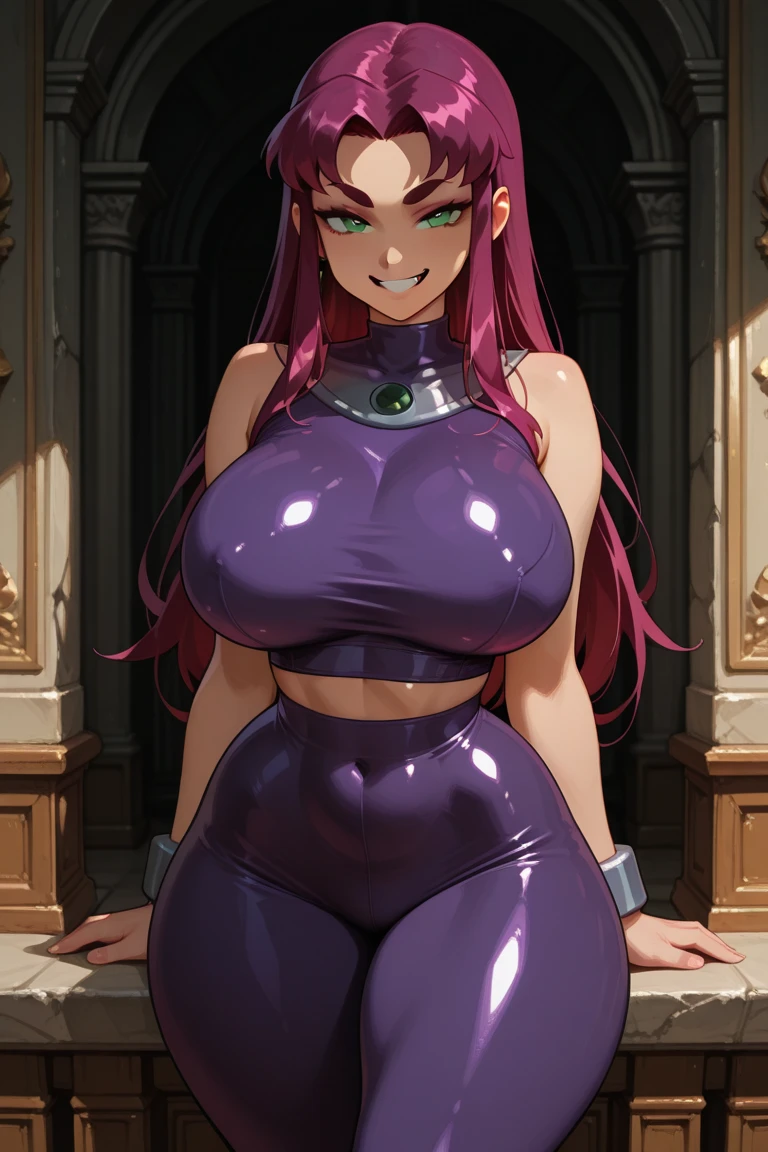 "Envision a breathtaking artwork capturing the essence of beauty and serenity. A mesmerizing masterpiece depicting a captivating huge muscular woman with white skin immersed in a divine oasis of radiant sunlight."