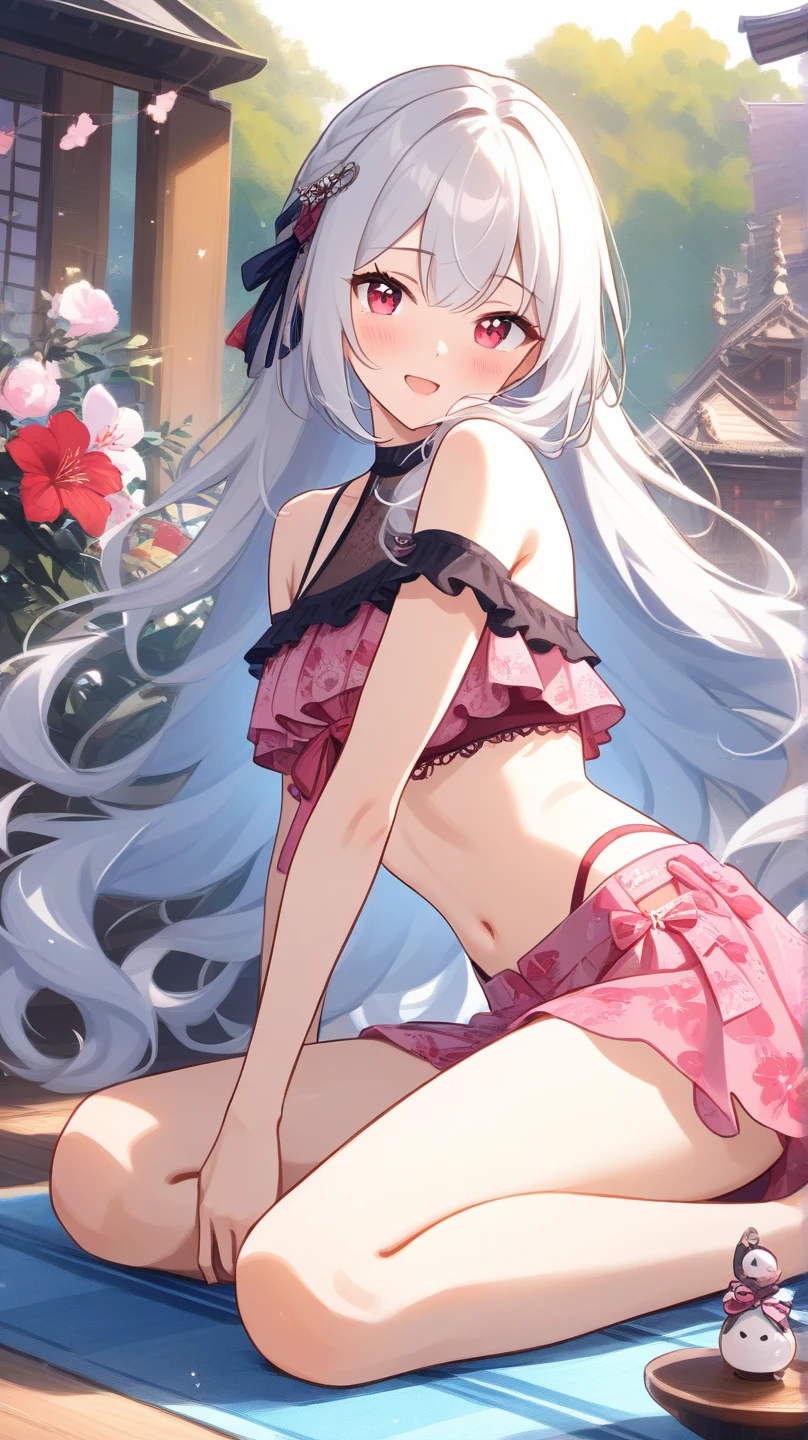 1girl in、Cute underwear、cute little、Upper body portrait、Eight-headed body、Small face、