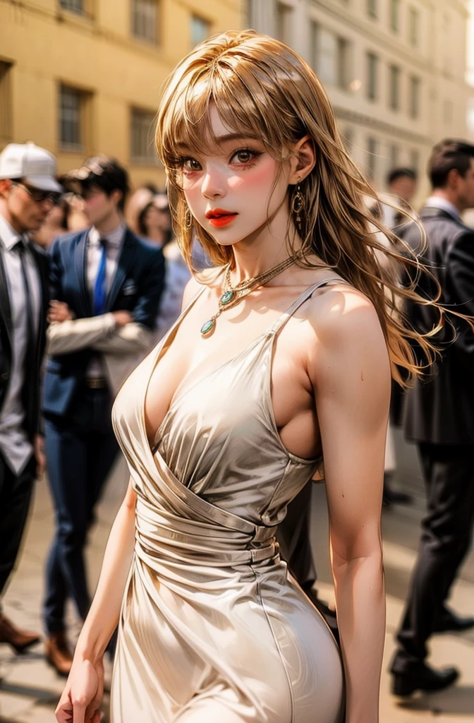 ((((colorful atmosphere,pale skin)))),a hyper realistic ultra detailed photograph of a gypsy woman as 2000s dancer on the St. Peter's Square of Vatican,crowd people,gypsy dress, dancing, intricate,dark blue dress, gold, gypsy person, banquet, crowd, picking up skirt,pale skin, [slight smile],blue light particles,short shorts,detailed symmetric beautiful hazel eyes, detailed gorgeous face, peaky blinders environemt, polaroid style vintage photograph, trending on cg society, bauhaus, bulgari,official valentino editorial, sunlight, medium symmetry, neoprene, behance contest winner, portrait featured on unsplash, stylized digital art, smooth, ultra high definition, 8k, unreal engine 5, ultra sharp focus, award-winning photograph, Canon EOS 5D Mark IV DSLR, f/8, ISO 100, 1/250 second, TanvirTamim, trending on artstation, by artgerm, h. r. giger and beksinski, highly detailed, vibrant