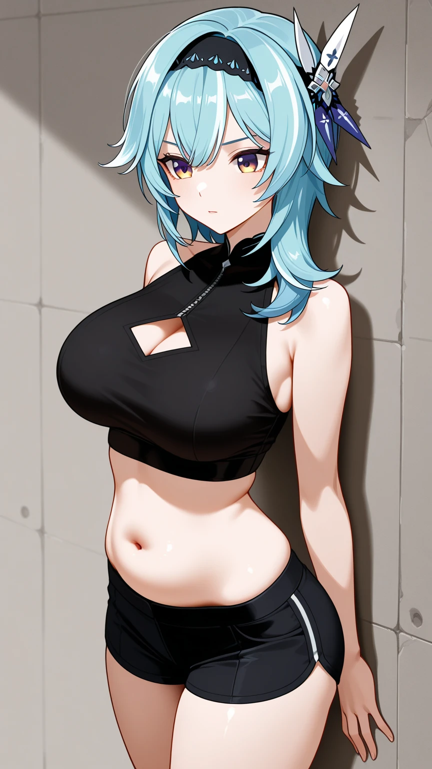 1 Female,High definition,high resolution,Ultra-realistic,8K, kr1,multicolored hair,yellow eyes,European,sexy,Upper body close-up,Photographed from the front,Dynamic Angles,private teacher,Y-shirt,A little sheer underwear,Red underwear,blush, big tits, nipples ,show tits
