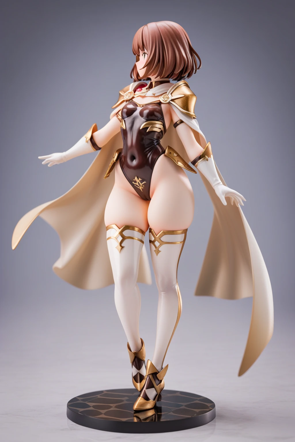 ((Full body photo, standing, feet on the floor)) belle, (full body), (masterpiece:1.2), (best quality), (ultra detailed), (8k, 4k, intricate), (highly detailed:1.2),huge breasts, smile, brown hair, gloves, yellow lingerie, brown eyes, jewelry, flower, earrings, elbow gloves, makeup, nsfw