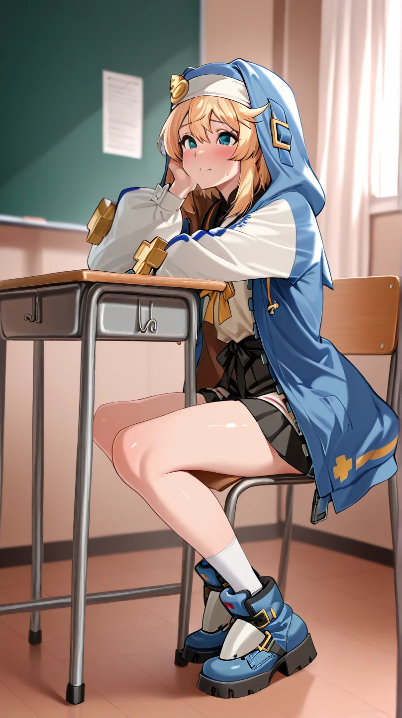 School art room、girl with、beret、Canvas behind、 Masturbation with a pen、Squirting、fullnude、convulsion、cum on、Spread your legs apart、sit a chair、agitation