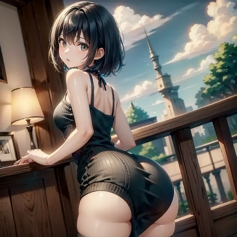 (Photorealistic:1.8, highest quality:1.8,8K masterpiece:1.8,High resolution,Mastepiece:1.8,RAW Photos,Cinematic lighting),No split screen、Mountain、shrine、Woman climbing a long staircase、cameltoe、Back view、Angle from below、Buttocks up、
(Real skin texture:1.3)、(Random hairstyle)、Woman's Costume(choker、Braless shirt、No panties mini skirt)、Crotch close-up、Spread the genitals、((Perfect female body))、
(Beautiful expression、A rich expression、smile:1.4)、Beautiful plump nipples、Beautiful genitals、Beautiful anal、Plump、Spread your pussy and show it to me、Up、Random Pause、
Beautiful Face、Beautiful Eyes、Esbian all over、(Random Sexy Poses:1.3、thrust one's hips upward、Stick your hips out to the camera:2.3)、cameltoe、(Immersive atmosphere、Chiaroscuro:1.5、Bright light:1.2、Bright lighting)、Realistic:1.3、Long Shot、The woman is naked、woman is nude、Adult video shoot
