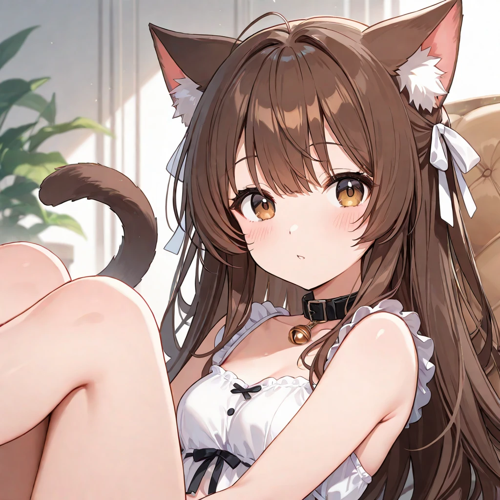 masterpiece,best quality,official art,extremely detailed CG unity 8k wallpaper, incredibly_absurdres, absurdres, highres, illustration, extremely detailed face, solo,1girl, dark purple eyes, fox tail, fox girl, fox ears, dark brown hair, brown tail, <lora:Out:0.7>,amagi-chan \(azur lane\),full body