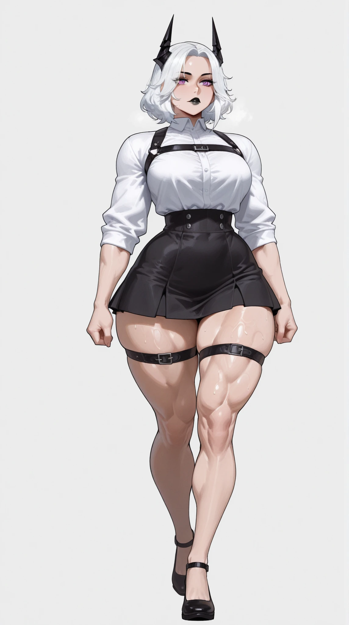 japanaese girl、a 18 year old girl、Pull Shorthair、Blue Inner Color、By bangs、with brown eye、Perfect figure、Transparency、The sheen、The sheen、modest breasts、校服、Navy blue ribbon、Light blue shirt、Navy blue skirt、Hikaru、Burning body、Beautiful feet、Strong sunshine、Odious、Rain-drenched body，Strong and huge leg muscles，The muscle lines of the legs are clearly visible，The legs are muscular，with intense rain，Thick thighs,The magic array under your feet