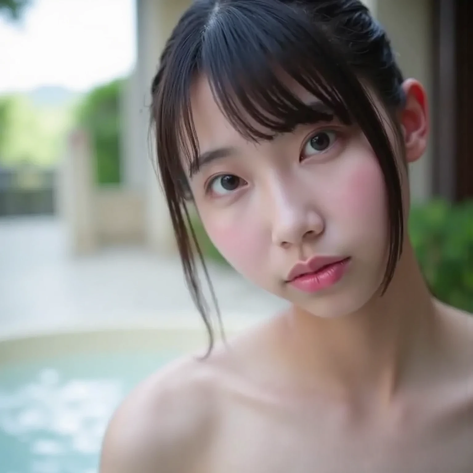 最high quality、high quality、Best image quality、8k、最High resolution、High resolution、最high quality、masterpiece、far and near method、Detailed and realistic human body、Detailed and realistic skin、Realistic face in every detail、Realistic reproduction of every detail、Detailed and realistic lips、Detailed and realistic teeth、Detailed and realistic ears、Detailed and realistic hair、Detailed and realistic arms、Realistic reproduction of every detail、Realistic fingers in every detail、(Beautiful Hands、thumb１reference４)、Realistic feet down to the last detail、((Japanese Model)), ((Beautiful Japan))、((Elementary school girl))、((Junior.Idol))、(Black Hair)、(Random Hairstyles)、((Young Face))、((whole body))、((Small breasts、Flat Chest))、((immature body shape))、(whole body光沢肌、Fair skin)、((Wrap a thin white towel around your body.))、((Thin towel(濡れたThin towelを通して彼女の肌が見える))、(濡れたThin towelの上から乳首の形がはっきりわかる)、(濡れたThin towelを通して彼女のオマンコの形がはっきり見える)、((濡れたThin towelが彼女の肌に密着して張り付いています))、(Soft natural light)、((Deep in the forest(Natural hot springs gush out))、((Hot springs surrounded by rocks))、((deep bathtub(deep hot spring))、((Onsen Girls))、((Enter the hot spring))、((A woman warming herself in a hot spring))、((Woman lying down and relaxing in a hot spring))、((Soak in a hot spring))、((腰までSoak in a hot spring))、((寝転んでSoak in a hot spring))、((Sleep in hot springs))、((Soak in a hot spring))、((肩までSoak in a hot spring))、((Extremely clear hot spring water))、((The main body seen from the water surface))、((Hot springs filled with thick steam))、((A lot of steam rises from the hot spring..))