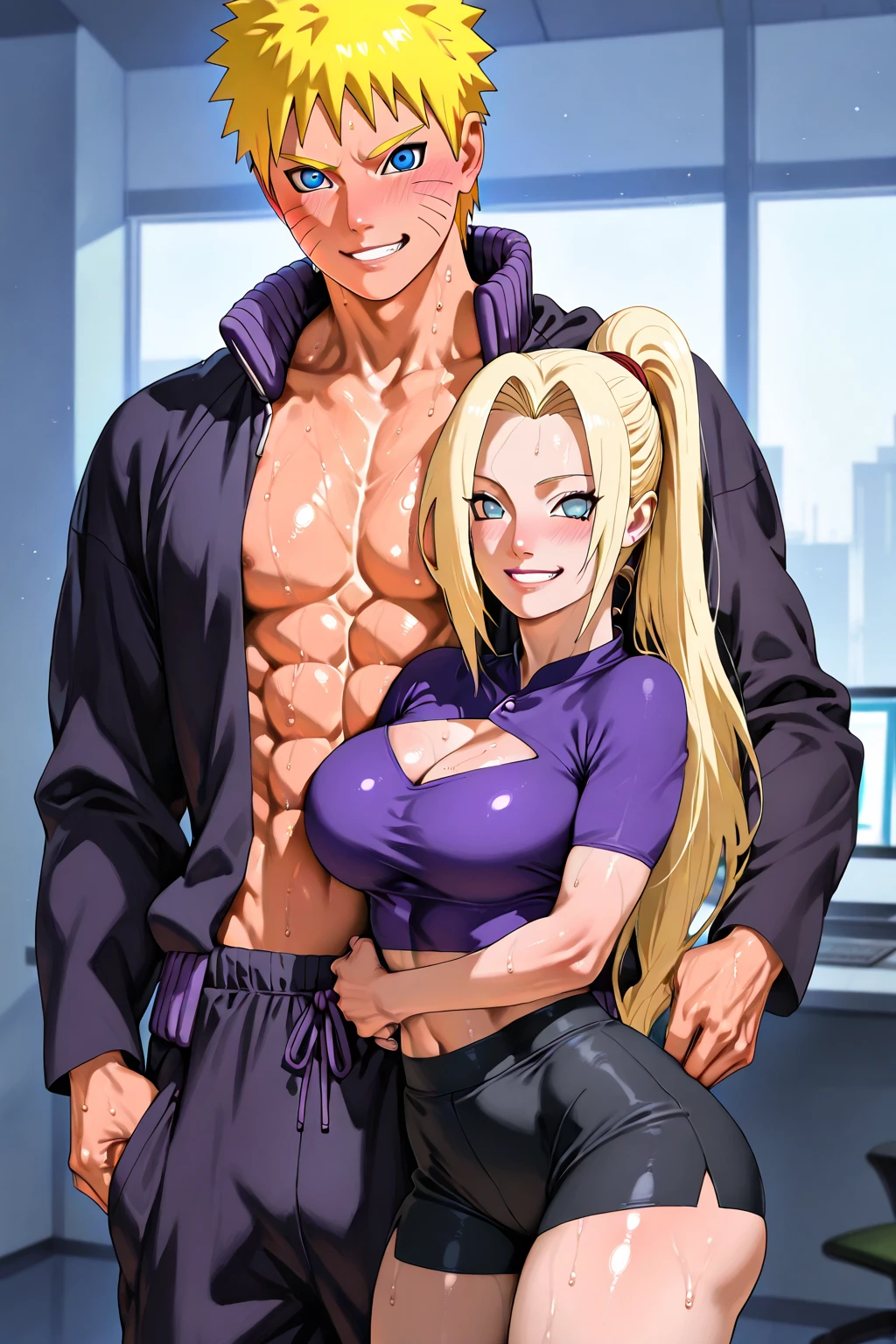 (Purple light-up)(Police Officer,mini skirt,Police Officer帽子:1.1)(Your clothes are torn:1.5), The face we're looking for,8K(A kind smile)
woman,Huge ,very red lips,Emphasis on huge breasts:0.8,Big Ass,8K(Mating with males:1.5)8K(Sex with a man:1.5)8K(Sexual intercourse with a man:1.5)8K(Depict sex in detail)8K(A detailed depiction of mating with a man)Thin waist long legs,Green Eyes, Emphasis on huge breasts,緑がかった青い目
8K(Anime style face:1.3) The facial expression is good,Naughty,,Pole Dance Room:1.3,A soft smile with slightly red cheeks