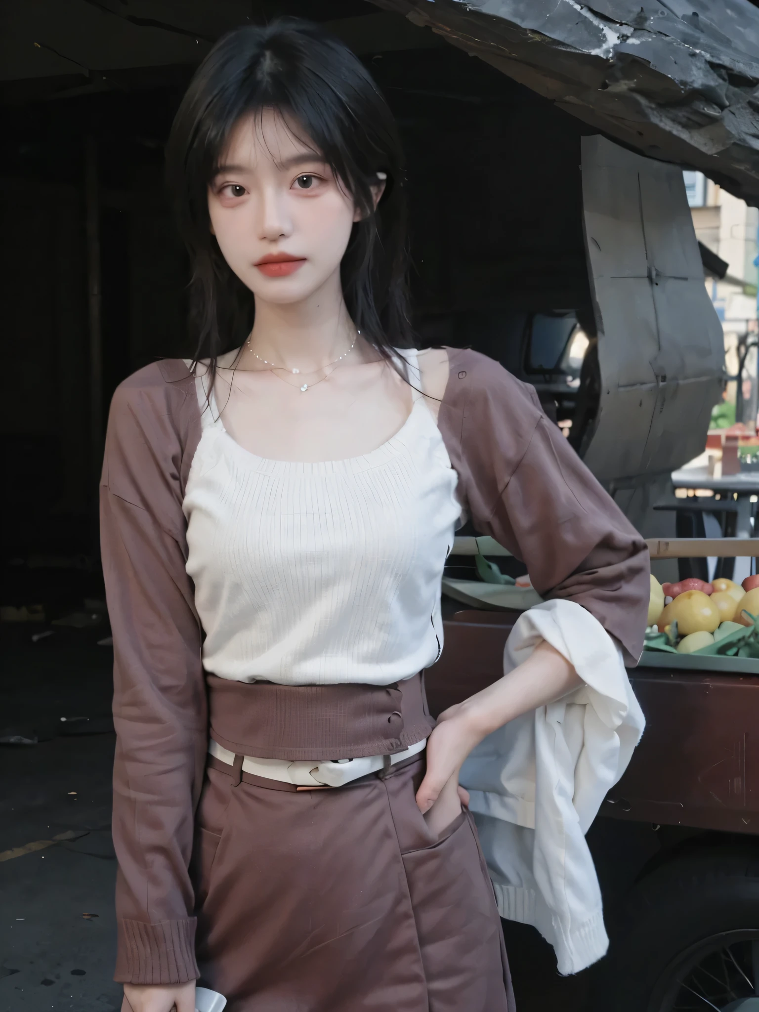 ulzang-6500-v1.1,(RAW photogr:1.2), (Photorealistic:1.4), Beautiful Meticulous Girl, Very detailed eyes and face, Beautiful detailed eyes, absurderes, unbelievable Ridiculous, hugefilesize, ultra - detailed, A high resolution, The is very detailed,best qualtiy,tmasterpiece,,illustratio,The is very detailed,CG,unified,8k 壁纸,Amazing,finely detailled,tmasterpiece,best qualtiy,greatly detailed的 CG unified 8k wallpapers,light in face,cinmatic lighting, 1girll, 16 years old,Long white hair,lateral division,(large tities),((No panties)),(wears glasses),(((dynamicposes))),(((sexyposture))),(Half-body),((White pantyhose)),(((Apricot skirt wrapped around hips))),White color blouse