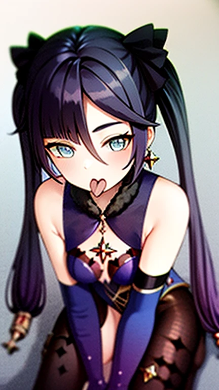 erotic、Urusei Yatsura Ram、tall、 mature, Married women, Purple shiny latte-style one-piece swimsuit、Off the shoulder、邪evilな女戦闘員, Pink and black background, Pitch-dark bedroom, Dark Theme, evil, lure, excited, A condescending grin, Lightly open your mouth、Sexy pose, Upper Body,