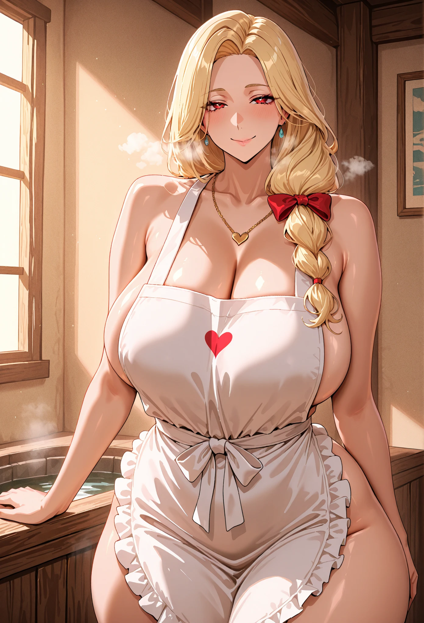(Best Quality, ultra detailed, photorealistic: 1.39), bright and vibrant colors, studio lighting, romantic expression, smile of love, big breasts, Beautiful busty ((1 cute and beautiful girl, blue eyes)), ((multicolored blonder hair with bangs))Extremely sexy body, ((Red fitted sweater with high neck and long sleeves.)), ((Black latex shorts.)), shy smile, blush, (looking at the viewer), in a beautiful romantic kitchen, fit, muscular, hair, mercenary, pose frontal, neckline,absolutely black background