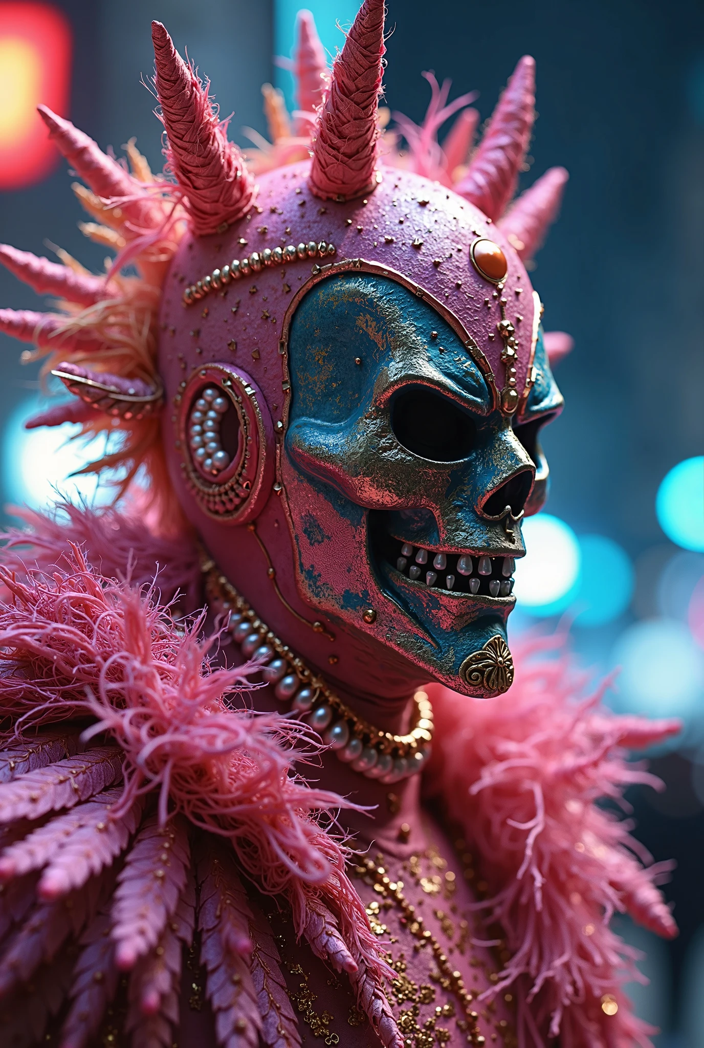 full-body-shot,niobium Manganite (The Alien Entity:Caribbean:0.5), wants eat,survival in Carnival Row,half-blode Pix,Cinematic,soft colors, Technicolor,natural skin textures, hyper realism, hyper detailed,Extremely detailed,High contrast,Masterpiece,Realistic,Ultra Detailed, intricate details,realistic humid leather,extremely intricate,Epic Realistic, cinematic style,irina yermolova,high contrast,HDR,extremely detailed, [deep night landscape],masterpiece,intricate details,faded,eyes extremely detailed, high detailed eyes,8k resolution,RAW,retina, Nikon Z9,complex background