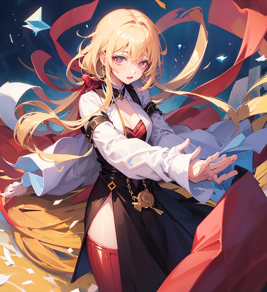 masterpiece, best quality, kinggeorge, azur lane, 1girl, red jacket, starry sky background, highly detailed, detsiled background, cinematic, soft light <lora:KingGeorge:0.7>