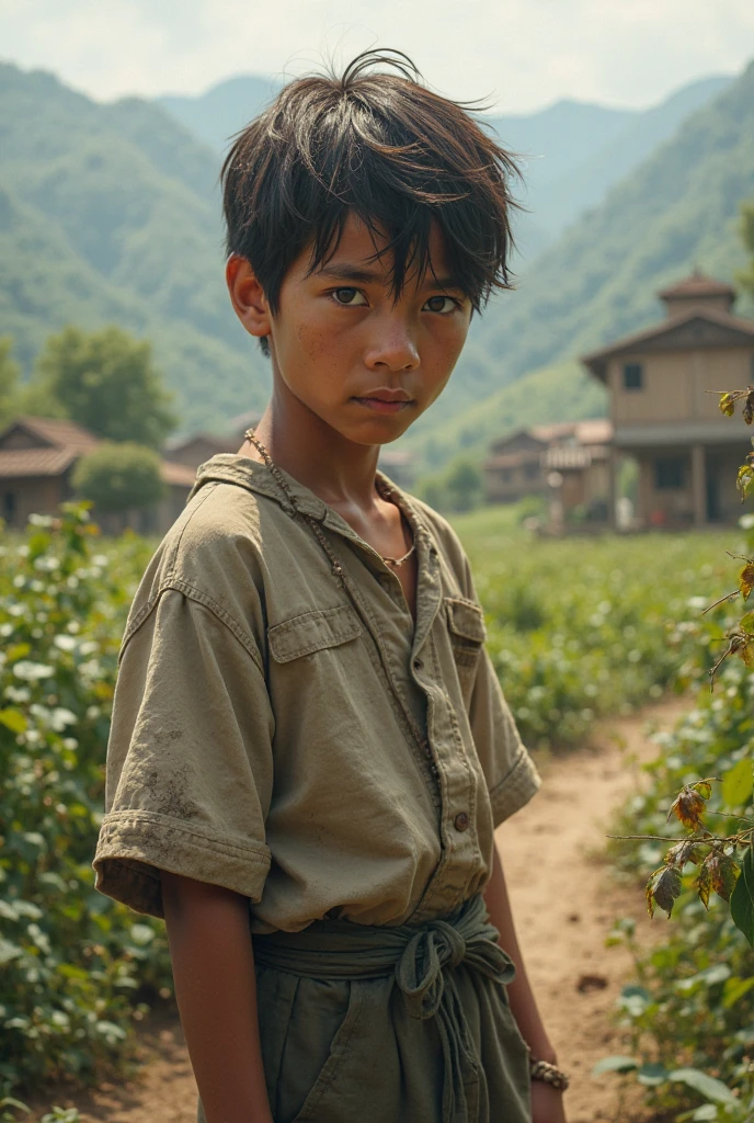 A boy pic full image stay in village