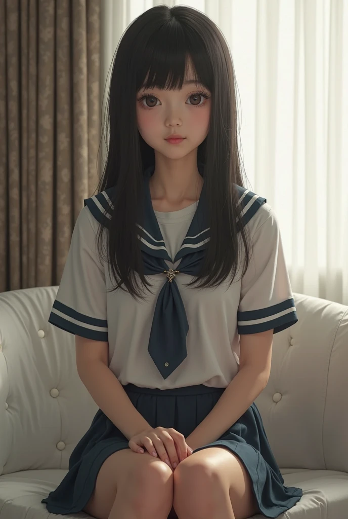 8K、cute、Adult Girls、uniform、Very angry、rage、Glare、Cross your arms