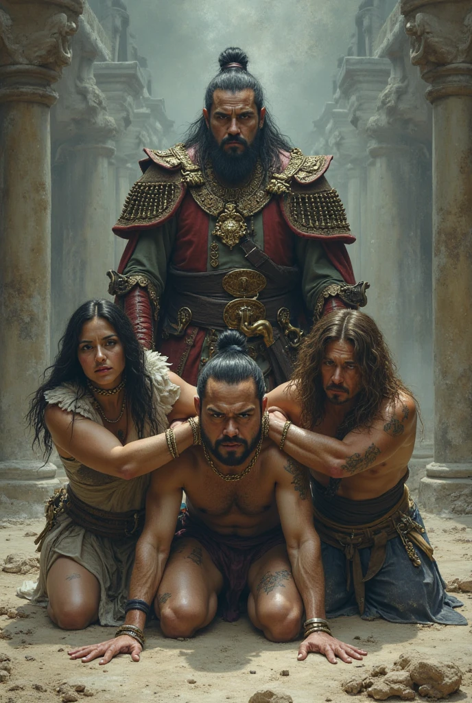 You are an expert in what I'm going to ask you: make an Egyptian man beat a Hebrew like in the movie Moses