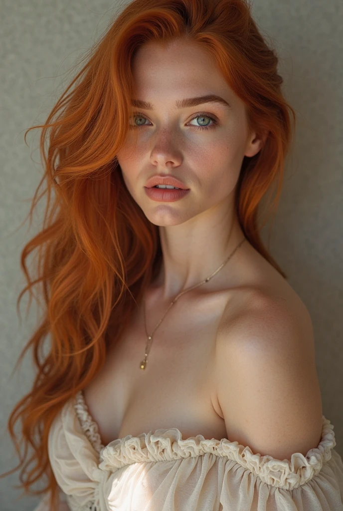 huge enormous gigantic tits, perfect eyes, perfect hair, perfect body, perfect face, perfect hands, perfect huge butt, full nude perfect body, redhead