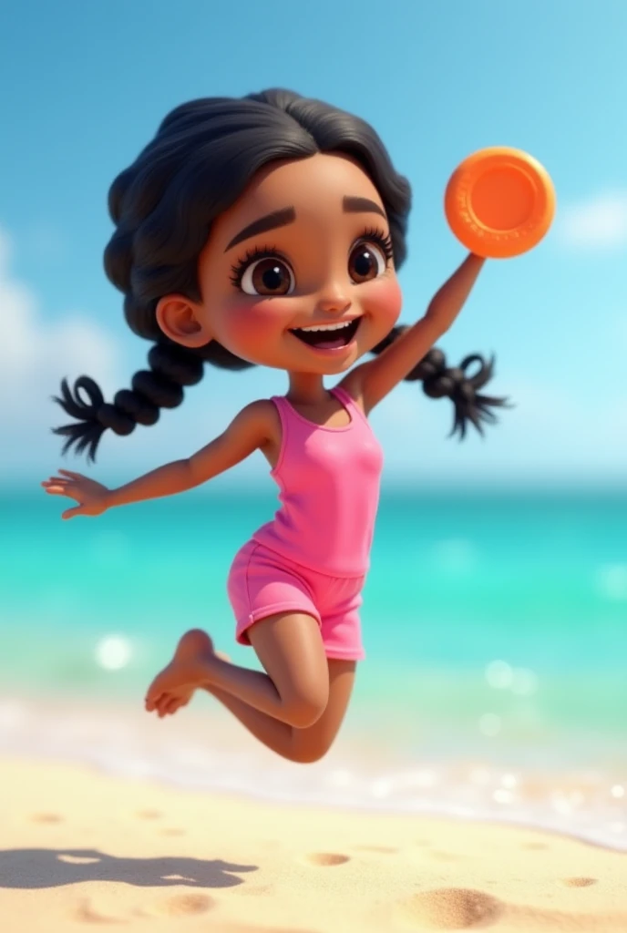 The illustration is dominated by a bright and spacious indoor pool. The water is crystal clear, sparkling under the reflection of the sun’s rays. BREAK Depicted in the scene is a girl, full of energy, playing joyously at a pool party. She dashes around, occasionally splashing water, her big smile radiating happiness. Her hair, wet and glistening, has droplets of water trickling down from it. BREAK Her swimsuit, vibrant with summer colors, mirrors her lively and spirited personality. Around her, water splashes scatter in sync with her movements, emphasizing her speed and energy.,kemono