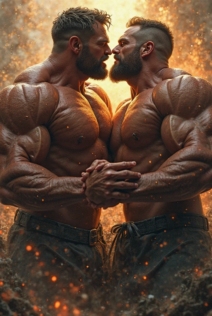 two indian muscular men doing more hot body playing couple entwined with Pain is raging on the face, and making aggressive face expressions, from above view, musclebound and hulking, muscular bodies, large muscles, very beautiful body playing, seductive body playing, erotic, more hot exotic moments, hot gay penis licking, gay penis sucking, hot body playing poses, hot nudity