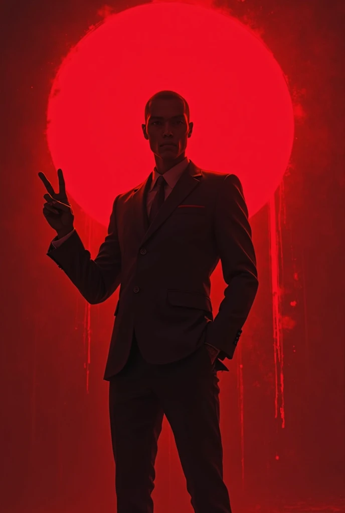 Bloody 2024 in black background  only blood no man
