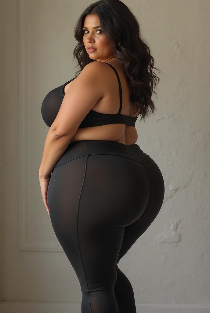 Woman Squatting , squat ,curvy, beautiful eyes ,full body shot, home view ,booty , wearing legging , thick thigh, Loong legs