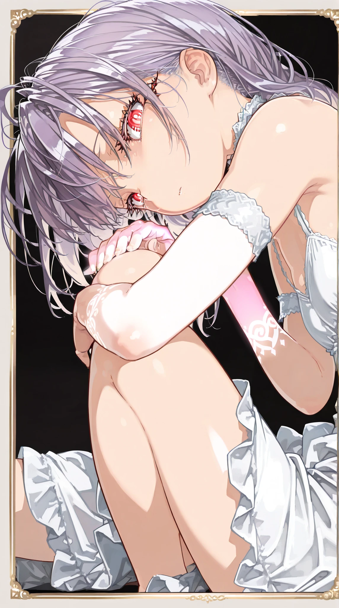 ,a father is hypnosis by his second son,in front of his hypnotized wife and eldest son.cross-dressing, wear sexy Wedding lingerie,become his second son's bride,have one's first night sex to his second son. ordered by his second son to have unexperienced anal sex, and his second son's penis is so huge that his anal is about to tear, and he is placed in his tiny anal is placed in his small anal, He vows to live as the wife of his second son for the rest of his life,ordered to divorce his wife by his second son