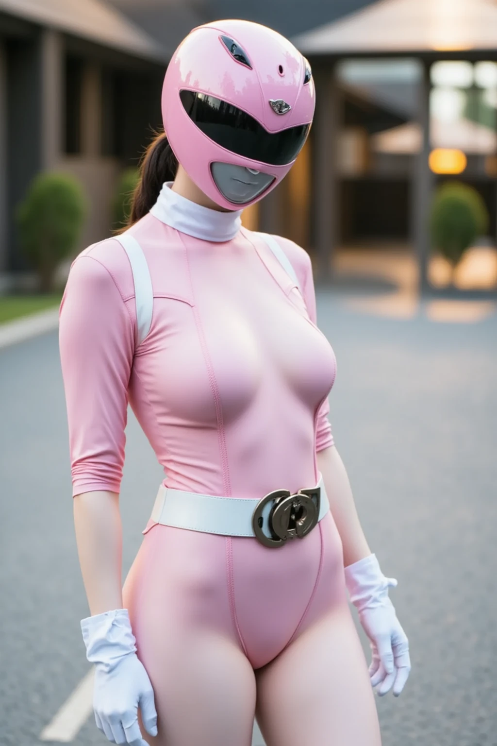 (masterpiece:1.1, Best Quality:1.1, 32K HDR, High resolution), (1girl in, Solo), Japanese cool and beauty girls, (Realistic portrait_Pink Power Rangers, realistic sentai heroine), ultra gigantic tits, Nipples visible from under the suit, (sheer heroine pink suit, See-through suit, Transparent suit, Pink helmet, full face helmet:1.2, Pink boots), Detailed skin texture, (Fighting Pose, inside a small abandoned house:1.25, sofa, Concrete house, Perfect slim body:1.1),
