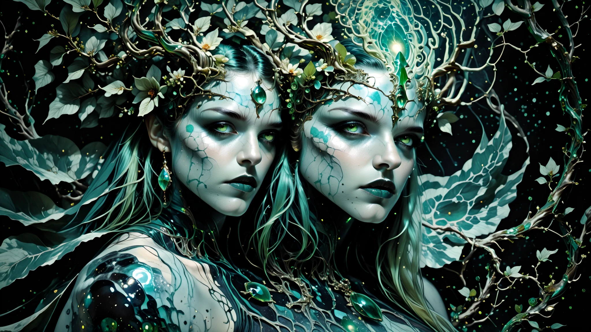 masterpiece, best quality, BrianFroudStyle, faerie surrounded by creatures, <lora:BrianFroudStyleV1:0.9>
