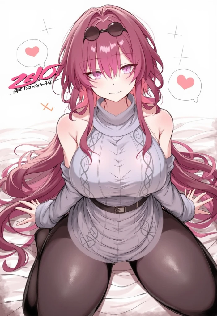 Anime, 1 girl, solo, sprCamilla, hair over one eye, kimtag, red student uniform, crimson colored hair, camilla's huge long fuzzy hairstyle, busty, deep cleavage, genetics's high , firm strong body, expressive eye, perfect anatomy
