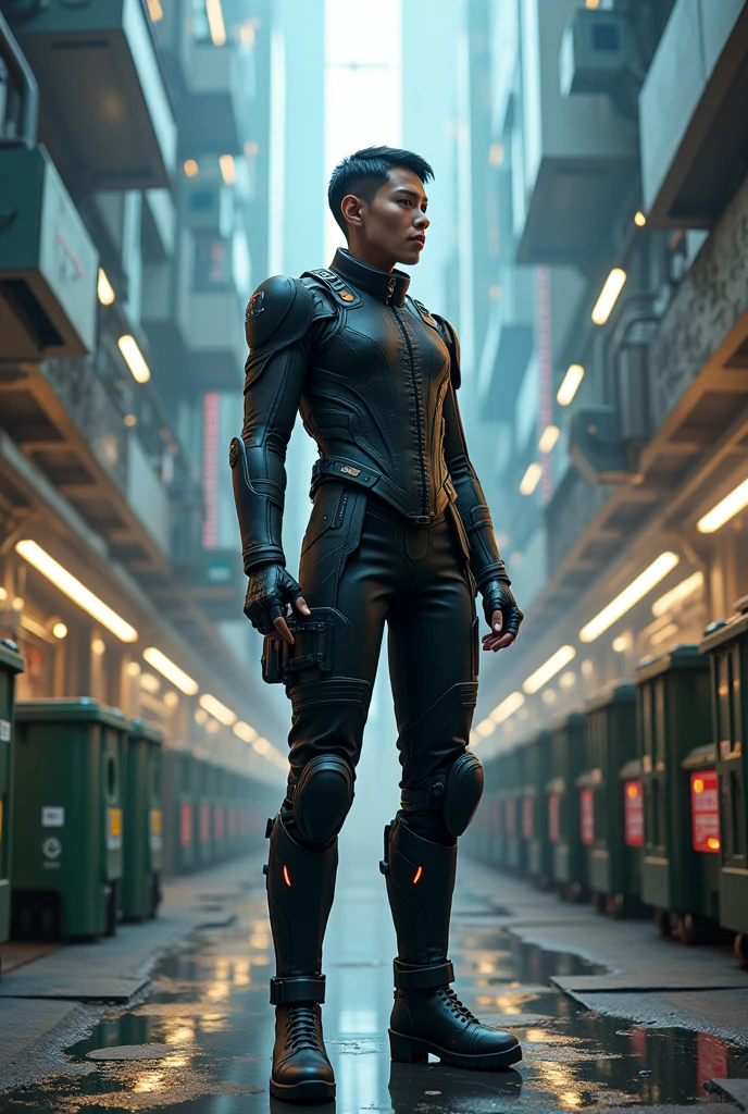 Angry Gangsta black robo woman like raping, wear hood, Angry Robotic hiphop woman, poster (robotic, humanoid) (Full body)