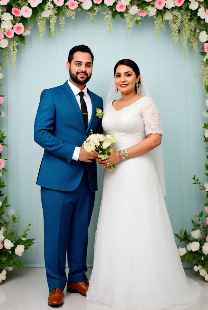 araf and anupa wedding photo shoot, lovely couple, * colour splash *, photo taken with nikon d 7 5 0, photo taken with nikon d750, portrait photo of a backdrop, couples portrait, full body photogenic shot, couple portrait, in front of white back drop, studio shoot, yellow backdrop, photo shoot, full body shoot, color studio portrait
