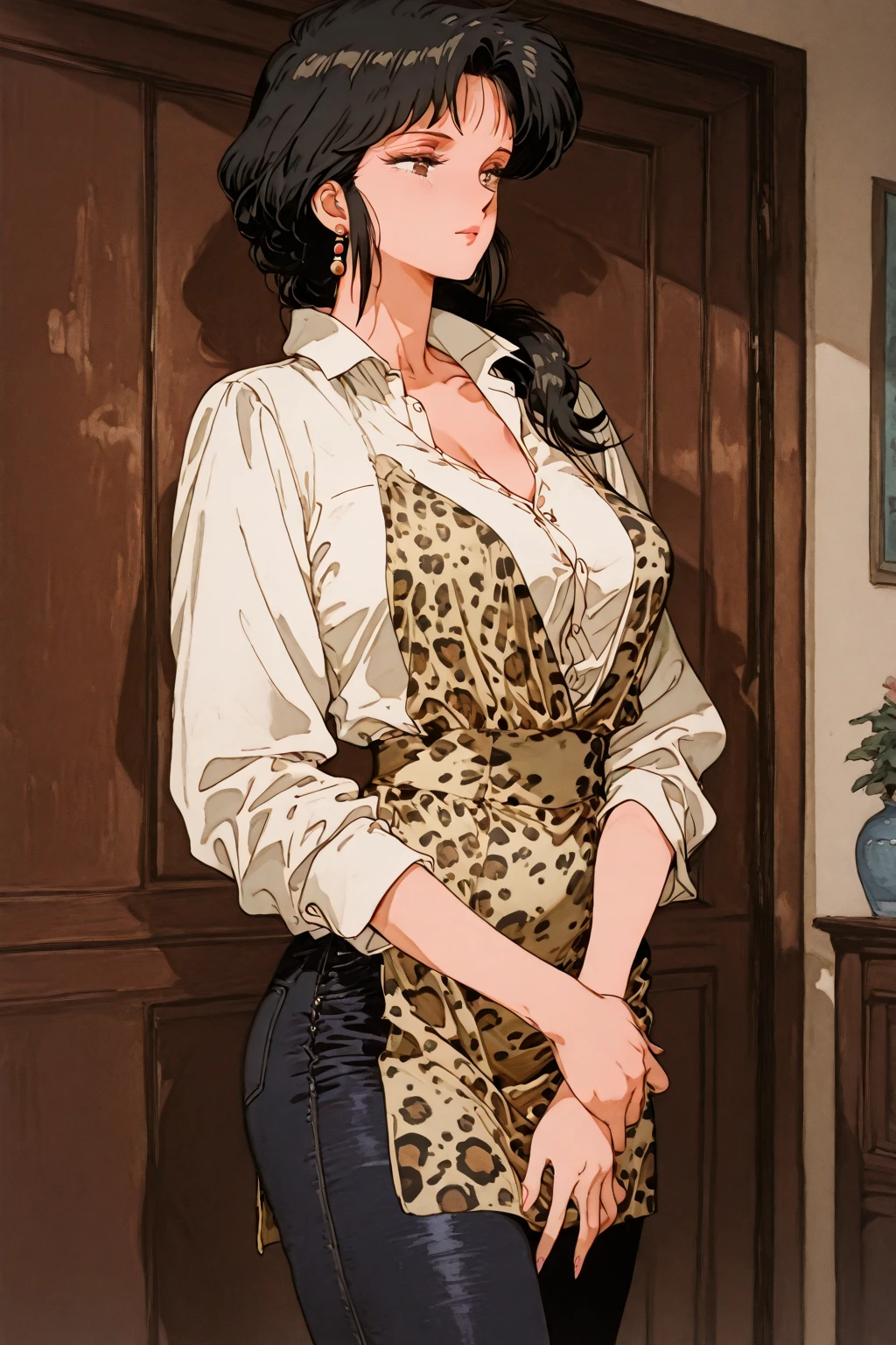 Japanese woman wearing a Holstein costume, (((beautiful face))),((Show your face))、 Very detailed decorations, (((masterpiece))), ((Highest quality)), ((Intricately detailed)), ((ultra-realistic)), Absurd resolution, ((Short Hair)), ((Sexy and attractive posture、On all fours))、 (((beautiful face))), Young Woman, perspective, Very detailed, figure,, (gigantic Breasts:1.3), ((tight waist:1.5))、Perfect hands, Detailed fingers, Beautiful attention to detail, (((beautiful face))), , Brown eyes,(a Holstein costume:1.2), Earrings, Detailed Background, Perfect Eyes, Seductive eyes, ( Looking at the audience:1.6),
