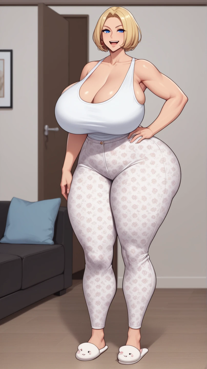 Furry, Toriel Dremurr, milf, slightly chubby, bedroom, fat ass, wide hips, curvy, voluptuos, stand, full body, masterpiece, ultra high quality, detailed face, detailed hands, detailed body, heels, thong, by fluffedwings, by blackwhiplash, sugestive, sexy, beatiful, shy smile, blushed, fat ass, fat breasts