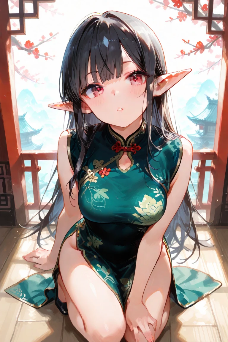 (Ultra-delicate CG Unity 8K wallpaper), (masterpiece), (best quality), (Practical), geisha, kimono, dance, Elf, Pointed ears, ((best quality)), (Very detailed)), (((photo)),