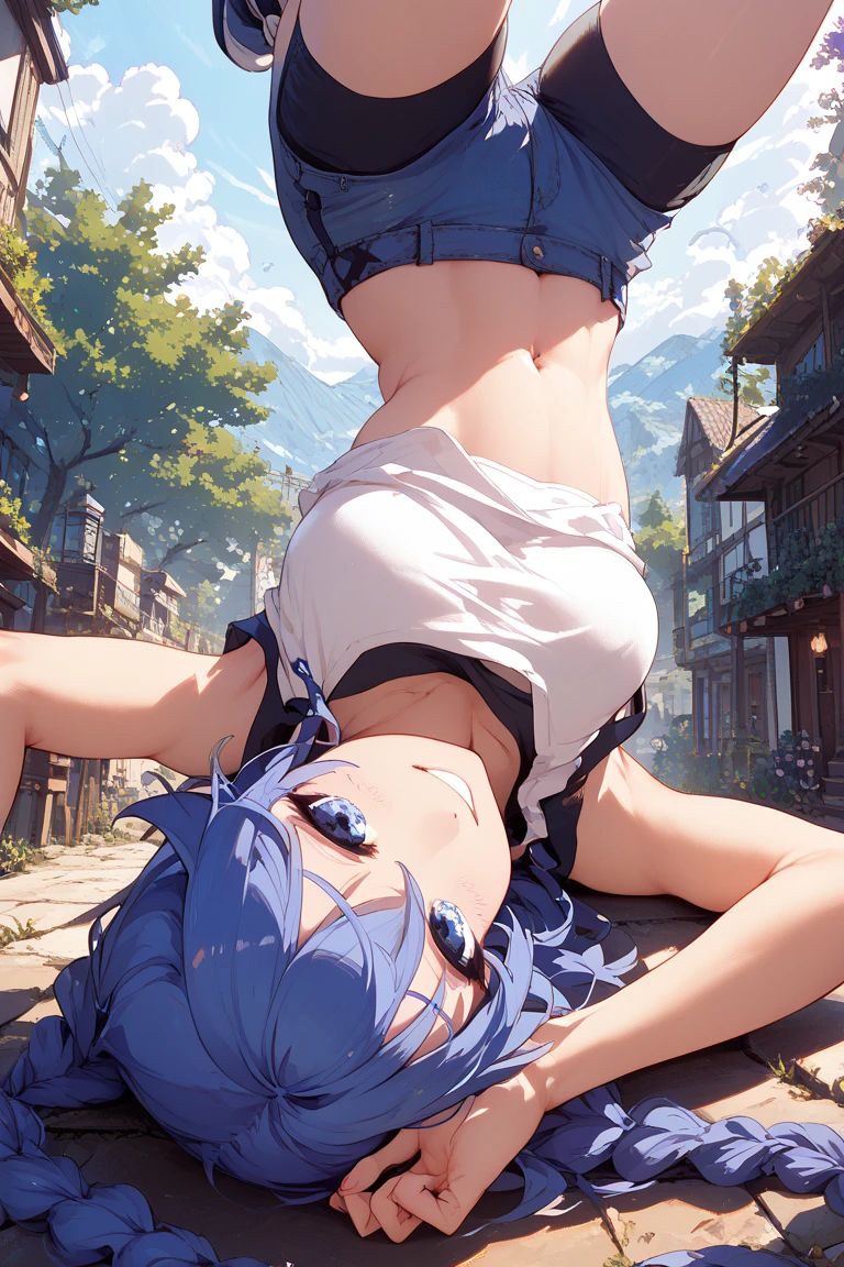 dark fantasy,dark dungeon,1girl, pov, top-down bottom-up, multiple boys, fellatio, size difference, minotaur, masterpiece, best quality, highly detailed,calarsr、(Collars and Leads、Collars and Leadsを繋ぐ、Chain Leash,Pull the leash,lead:1.2),Big Breasts、Nipples、Scapula、Crop top、White thong panties