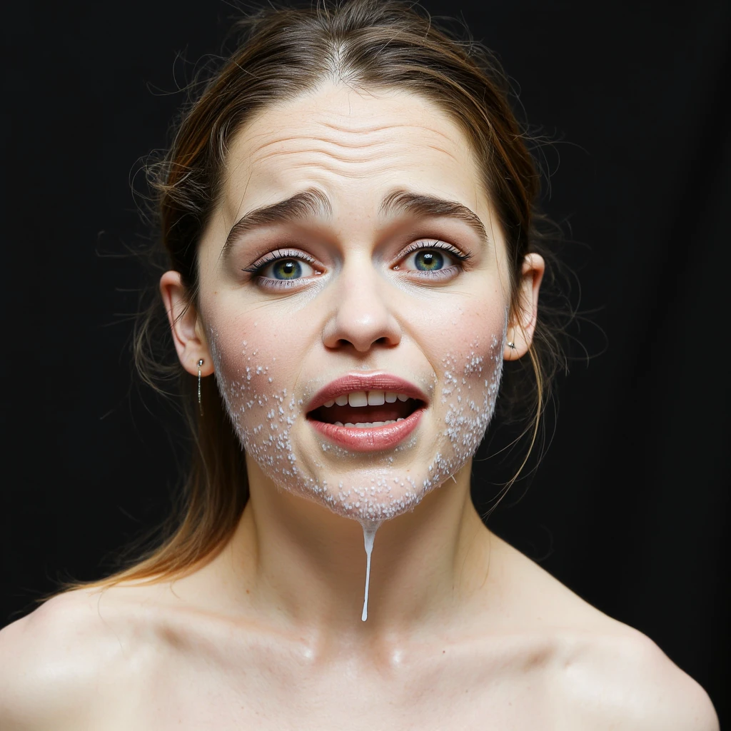(beautiful screaming nude Irish woman), (eyes open), (terrified expression), (((frightened expression))), (((startled expression))), (((crying))), (((shouting))), (clear resin face), (face made of clear resin), (face turning into clear resin), (head made of clear resin), (body turning to clear resin), (body made of clear resin), (clear resin body), (skin becoming clear resin), (face turning to clear resin), (head turning to clear resin), (arms turning to clear resin), (hands turning to clear resin), (clear resin hands), (clear resin fingers), (skin made of clear resin), (clear resin skin), (hair made of clear resin), (ASFR), (turning into clear resin), (becoming clear resin), (winter forest background), (defensive posture), ((((half made of clear resin, half made of flesh)))), side profile