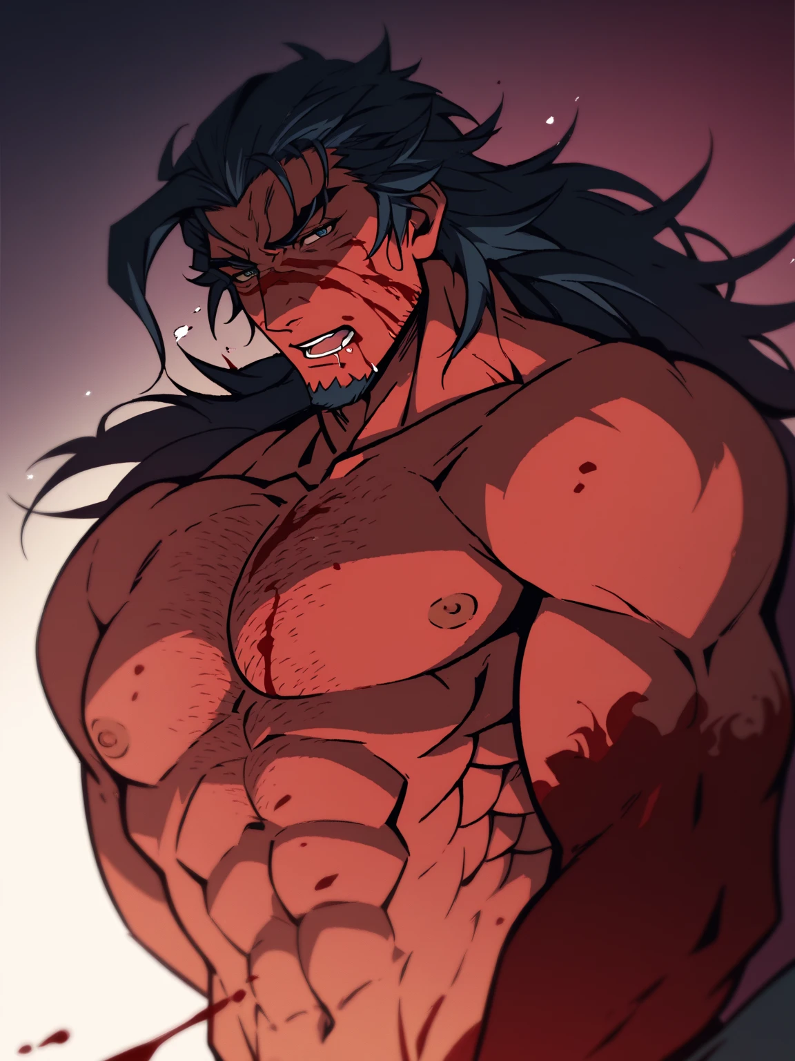whitestocking，muscle men ，is shy