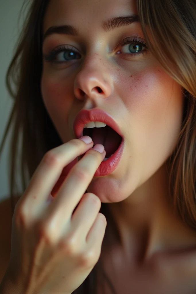 Woman being penetrated with pink clitoris