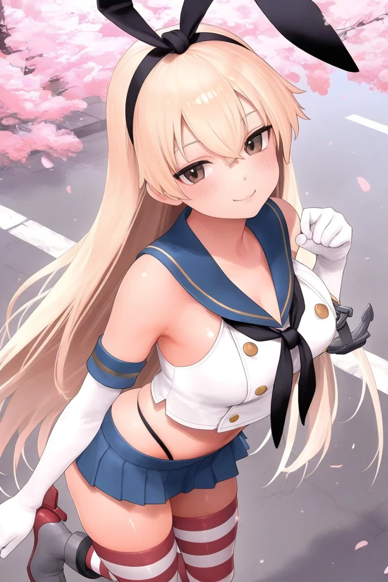 1 girl,toki_\(green_archive\),looking at the viewer,Hello, long hair, bunny, Bunny ears, leotard, white thighs, wrist cuff ground,white background,,smile,hair between eyes,Double V,masterpiece, highest quality