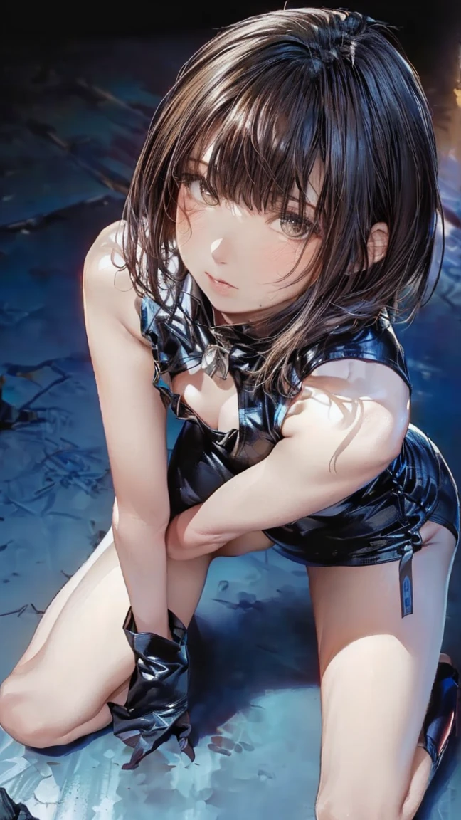 ((Highest quality, 16K, masterpiece: 1.3)), ((small胸、10 year old girl、Small Head)), Beautiful Woman with perfection Figure: 1.4, Slim Abs: 1.2, ((Beautiful glossy brown hair)), ((small: 1.4)), ((K-POPアイドル: 1.3)), ((Twin tails))、((shower, White Water)), ((field)), ((stop temporarily)), ((Fascinating)), ((ピンクのsmall美しいNipples)), (((naked足の)))、(((((frontage)))))、((Hips))、(((naked足の)))、(((Spread your legs)))、(((Split))), (((excessive cum on bady)))、超リアルな 16K cg, perfection Face, perfection, Clean Solo, (blush: 0.5),masterpiece, Professional artwork, Famous works of art, 優しくsmile, A big smile, Beautiful Eyes, ruddy skin, perfectionな指, Beautiful Hands, Depth of written boundary, Realistic: 1.3, (Cinematic composition: 1.3), (HDR: 0.1), Accent lighting, naked, smile, athletic body shape, Legs apart, Raising his leg, double eyelid, eye contact, Nipples, whole body, From head to toe、naked足、(((Anal)))、((((Both arms are chained tightly above the head and tied to the wall、Stretch your legs out and spread them wide、Confined to a dirty public toilet covered in graffiti))))。