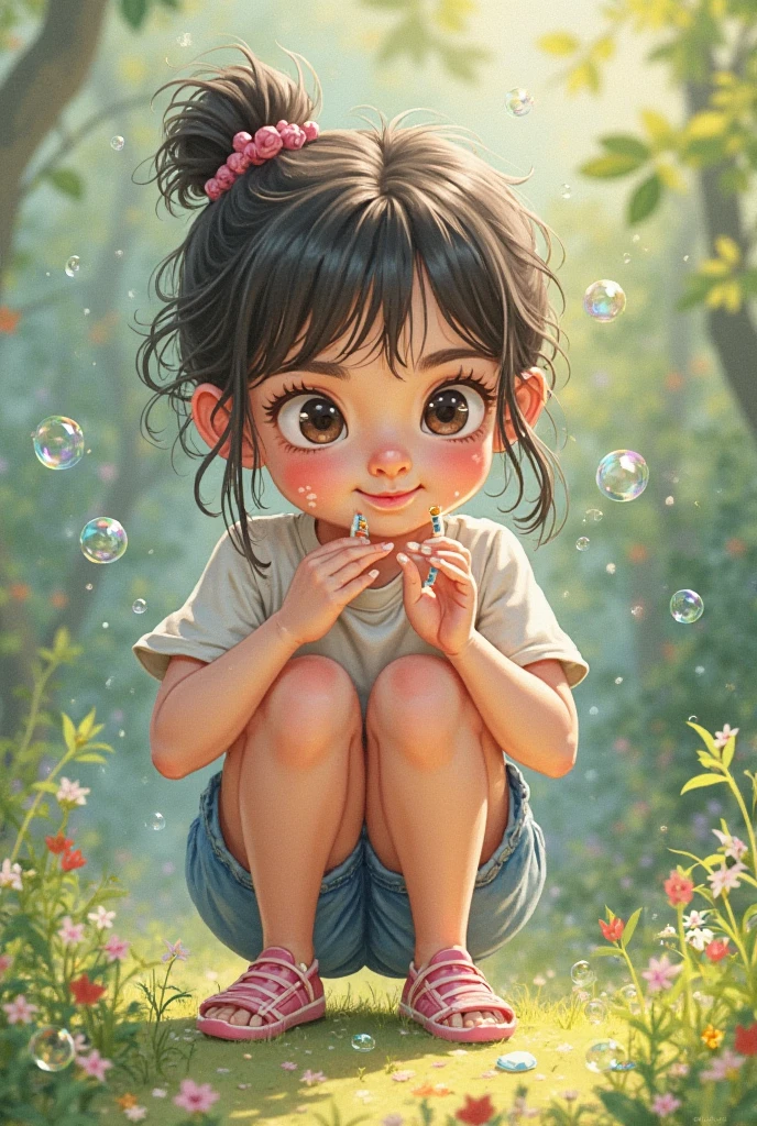 (masterpiece), (best quality), (ultra-detailed), (full body:1.2), Super cute, Baby, Pixar, Baby panda in pajamas, Big bright eyes, Fluffy, Smile, Delicate and fine, Fairy tales, Incredibly high detailed, Pixar style, Bright color palette, Natural light, Simple background with pure color, Octane render, Trending on Artstation, Gorgeous, Ultra wide angle, 8k, HD, Realistic