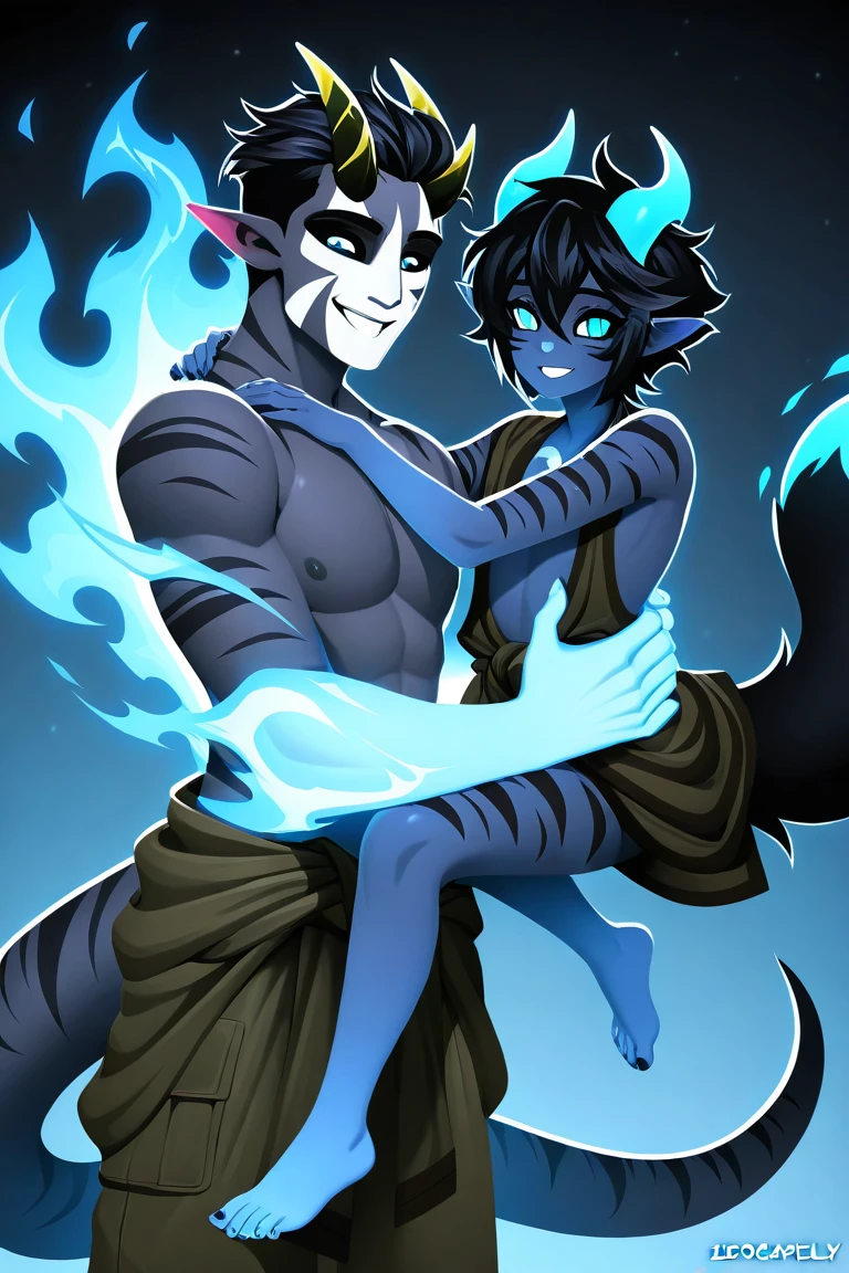 Score_9, score_8_up, score_7_up, , 1girl, solo, kemono style, ranni the witch from Elden Ring, eyes closed, (she’s an Anthro furry blue fox girl, fox snout, all blue fox, four arms):1.4, black nose, wavy hair, cracked skin, all blue blue furry body, extra arms, four arms, doll joints, naked:1.3, sex, standing sex, she is having sex with a faceless human male, suspended congress sex position, leg lock, she is embracing him