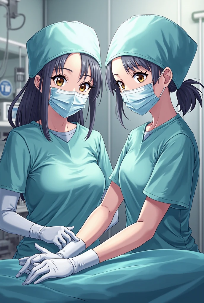 nurse uniform,hospital, latex nurse suit,nurses,busty,elbow gloves,labcoat,black hair woman,red eyes , gigantic ,medical instruments,asian nurse,two nurses,speculum,examination room,oversize ,big ass ,strap on, lay on table ,legs spreaded,giving birth,gyno chair , dentist,Milf,latex,grey uniform,oversize breasts