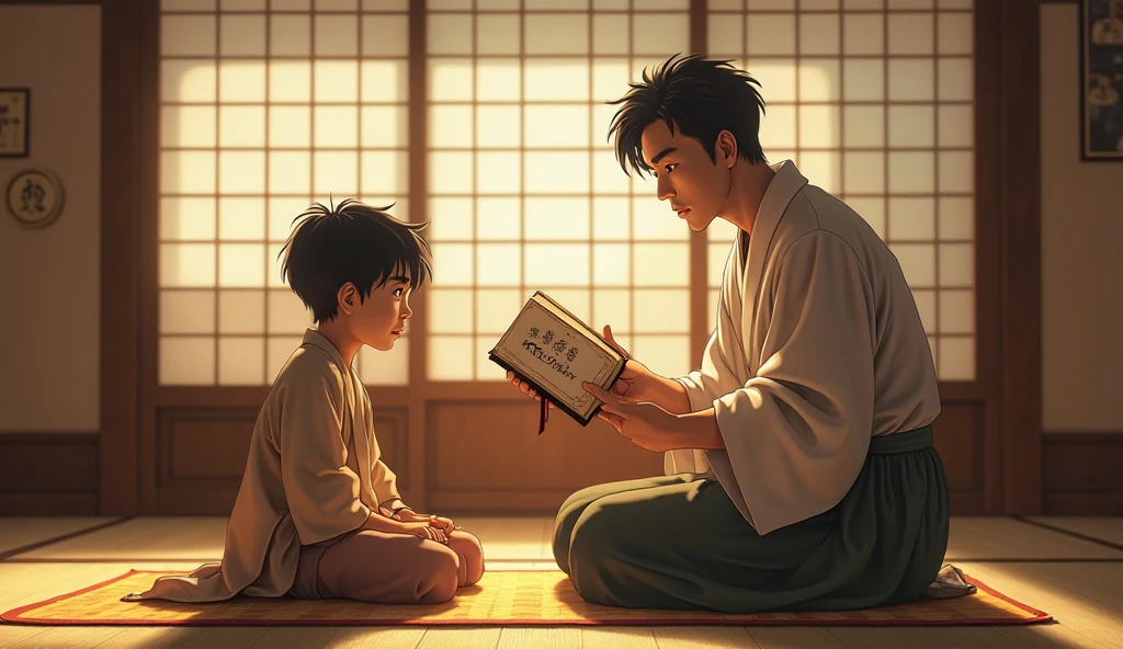 While reading an e-book、Holding a baby in a sling、Create a Japanese-style dad