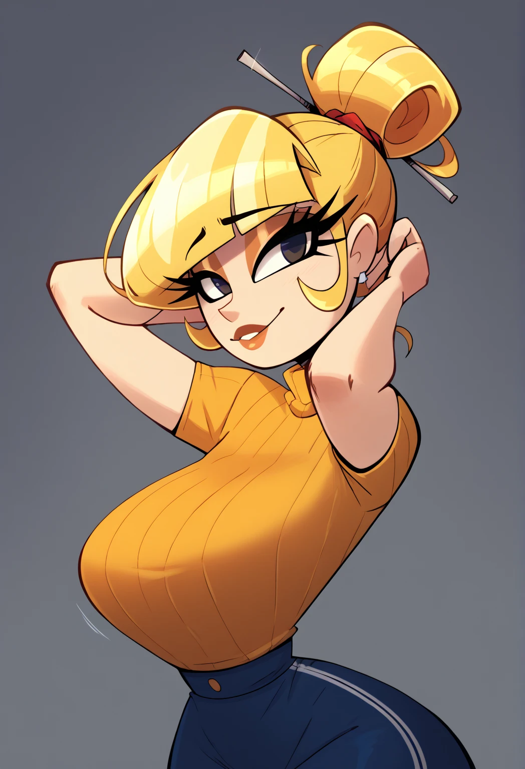 blond girl with a cigarette in her mouth and a white top, fire!! full body, lola bunny fanart, oc commission, commission for high res, hot fire goddess, she has fire powers, cutesexyrobutts, firey, in the art style of 8 0 s anime, official art, fullbody commission for, some smoke and fire, r/art with her flasing her boobs
