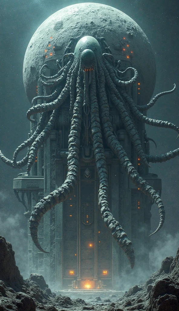 <lora:DavyJonesLockerStyle:1>DavyJonesLockerStyle a cosmic horror monstrosity inside of a medieval brick castle, matte oil painting, concept art, extremely detailed, disturbing, cinematic, award - winning, 4 k, 8 k, steampunk, wet, dripping, tentacle, (Masterpiece:1.3) (best quality:1.2) (high quality:1.1)