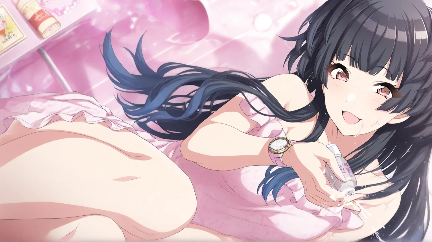 Love Live adult Kanan Matsuura, masterpiece, highest quality, gloss, fantastic background, attire randum, desire
