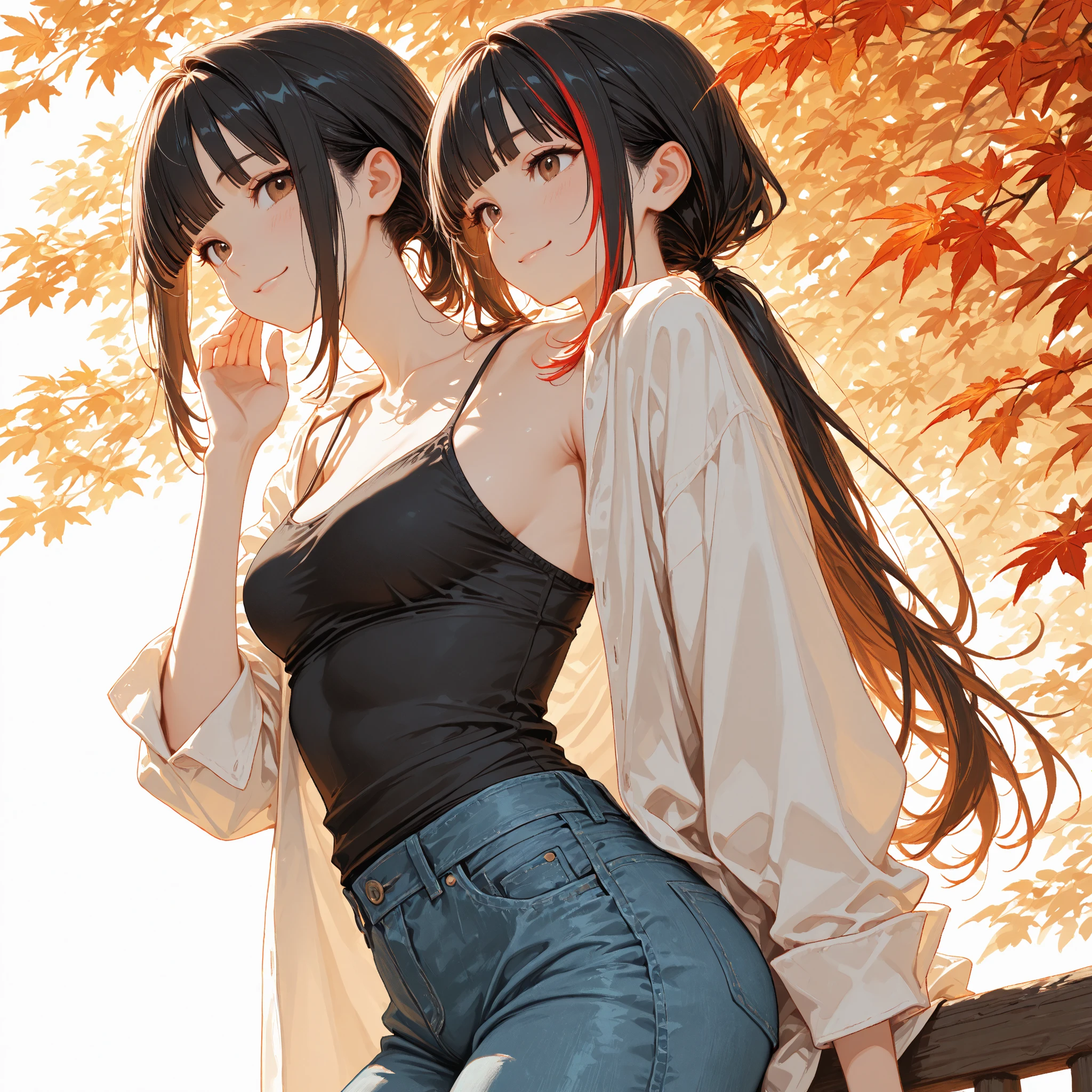 ((((absurdres, RAW photo, extremely delicate and beautiful, masterpiece, Best Quality, ultra high resolution, 32k, hyperrealistic, ultra-detailed)))), in her 20s, very Slim body, narrow waist, very small head, very small face, delicate facial features, beautiful face, beautiful eyes, ((very huge round tits)), medium hair, black hair, wavy hair, tearful mole, earring, whole body shot, casual, blouse, white shirt, buttoned shirt, bare shoulders, collarbone, midriff, navel, shorts, straw hat,