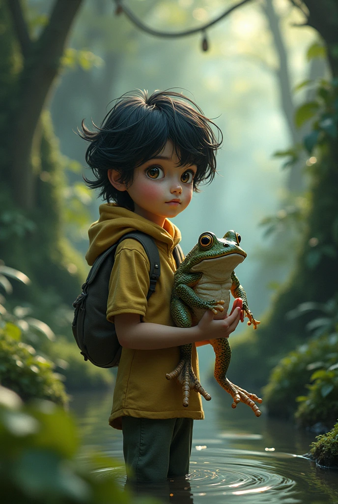 "Lost in the Wild: A little baby finds itself trapped in a jungle, surrounded by a community of animals. Explore how the baby forms a bond with the animal tribe and adapts to the wild."